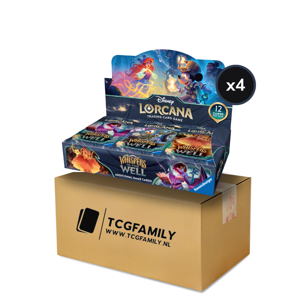 Disney Lorcana - Whispers in the Well Boosterbox Sealed Case (4x Booster Box)