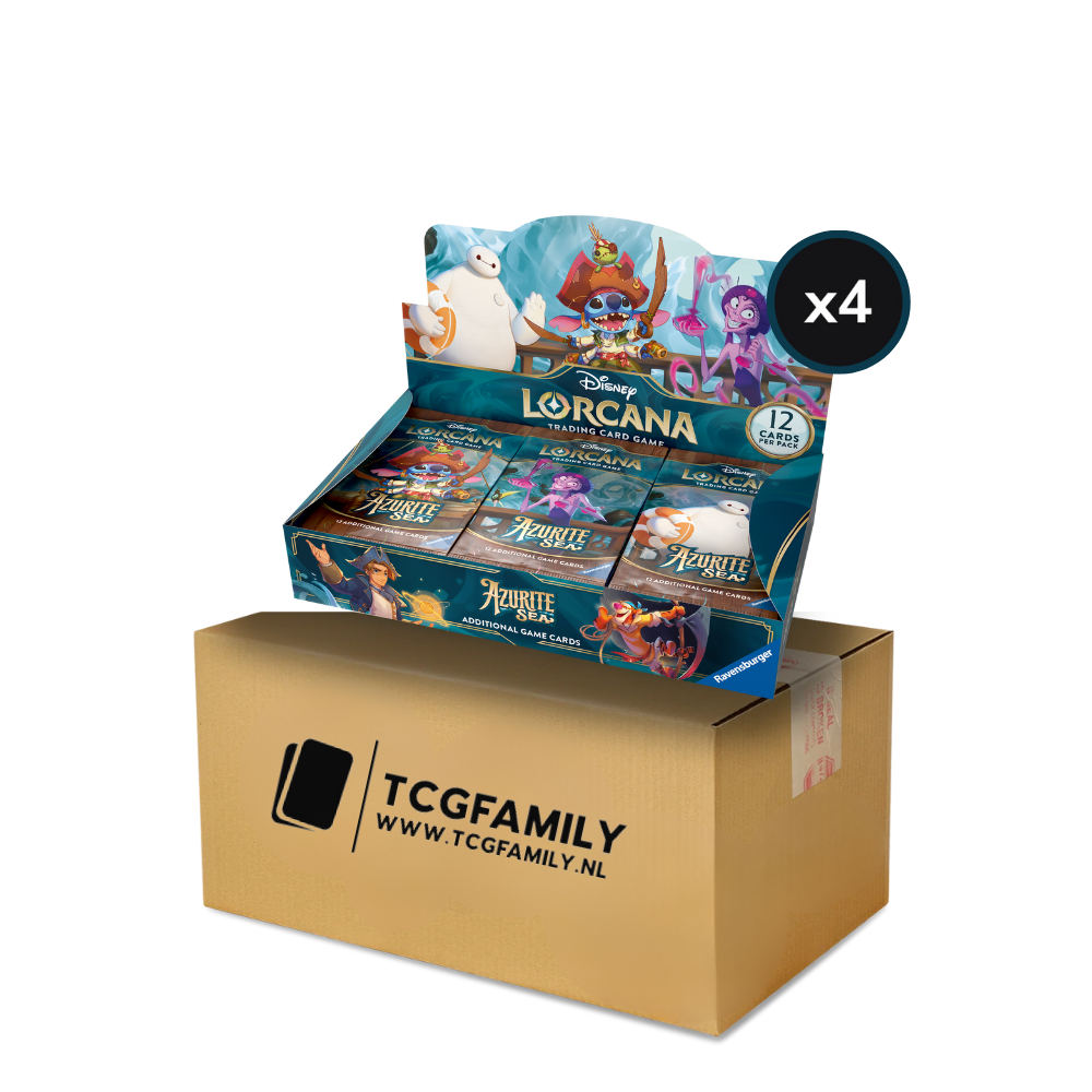 Disney Lorcana Azurite Sea Boosterbox Sealed Case (4x Booster Box)