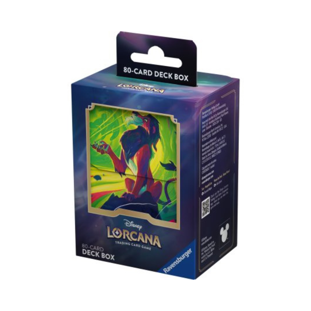 Disney Lorcana Azurite Sea 80 Card Deckbox: Scar