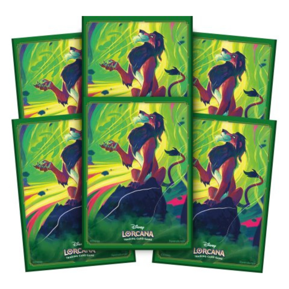 Disney Lorcana Azurite Sea Card Sleeves: Scar (65 stuks)