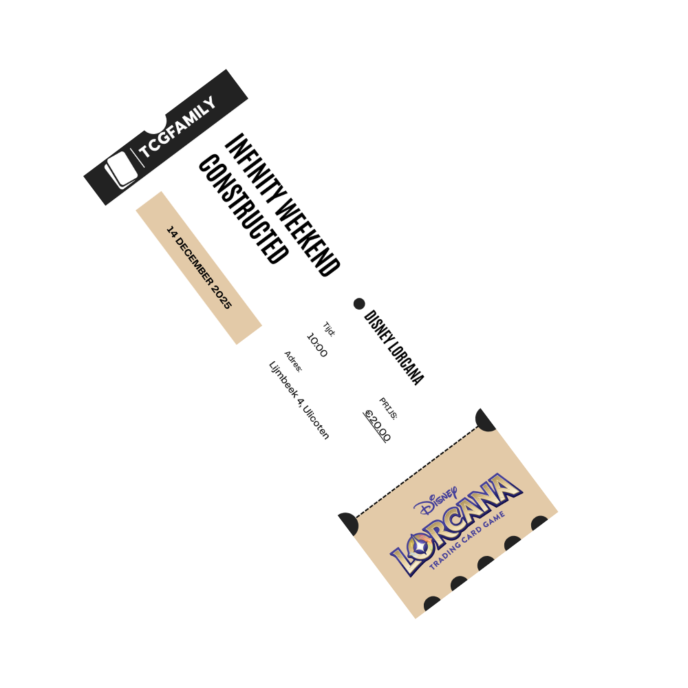 Disney Lorcana Infinity Weekend Constructed Event  - 14 December 2025