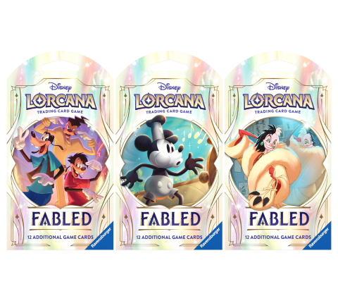 Disney Lorcana - Fabled Sleeved Booster Pack Art Bundle