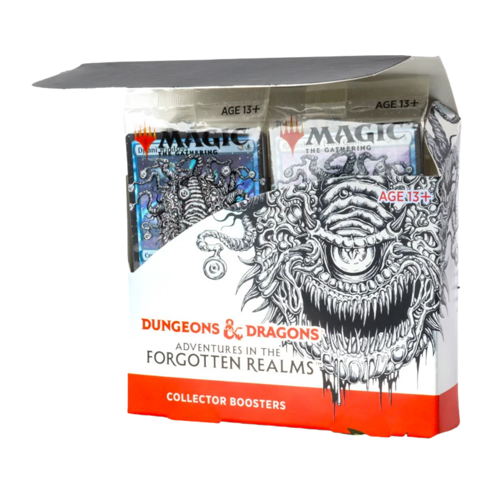 Magic: The Gathering - Adventures in the Forgotten Realms Collector Booster Box (Misprinted, transparent packaging)